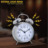 RXP Digital Alarm Clock for Bedroom & Study Table – Compact Desk Clock for Students and Office