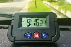 RXP Digital Dashboard Clock with Alarm & Stopwatch – Portable Car and Desk LCD Clock