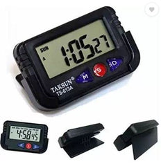 RXP Digital Dashboard Clock with Alarm & Stopwatch – Portable Car and Desk LCD Clock