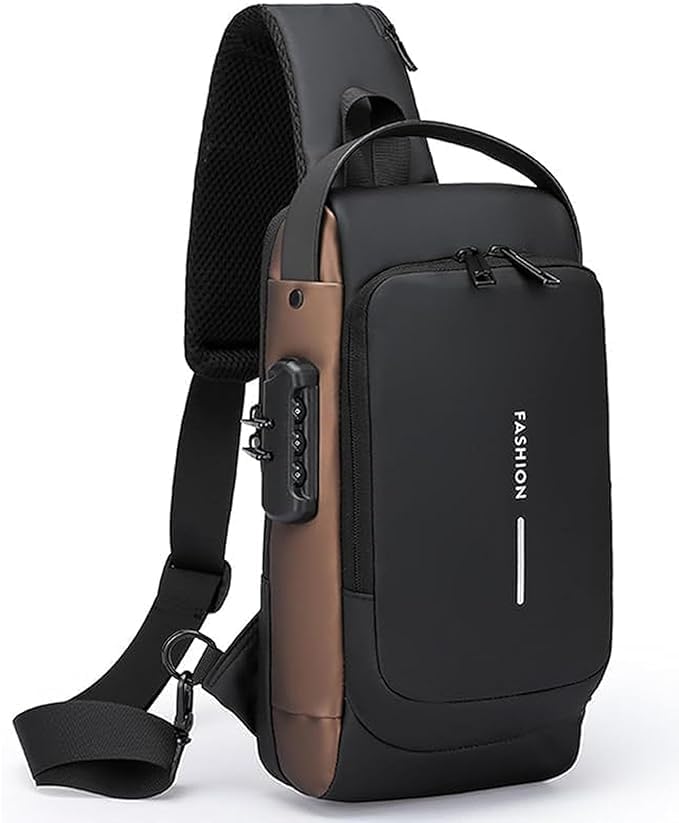 RXP Waterproof Anti-Theft Sling Bag for Men with USB Charging Port – C – RXP Store
