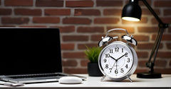 RXP Digital Alarm Clock for Bedroom & Study Table – Compact Desk Clock for Students and Office