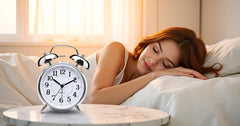 RXP Digital Alarm Clock for Bedroom & Study Table – Compact Desk Clock for Students and Office