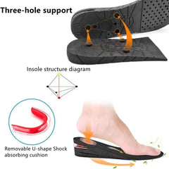 RXP Height Increase Insoles for Men & Women – Adjustable 4 Layer Elevator Shoe Inserts, Invisible Height Booster 3-9cm, Memory Foam Comfort Heel Lift Insoles for Sneakers, Formal Shoes & Boots