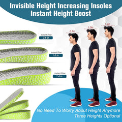 RXP Height Increase Insoles for Men & Women (Pack of 3) | Memory Foam Shoe Lifts with Arch Support & Shock Absorption | Adjustable Heel Lift Inserts 1.5cm, 2.5cm & 3.5cm for Taller Height & All Day Comfort