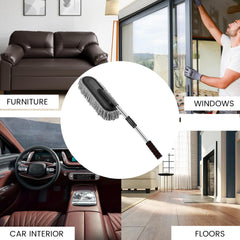 RXP Microfiber Car Duster with Extendable Handle | Scratch-Free Car Cleaning Brush