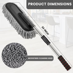 RXP Microfiber Car Duster with Extendable Handle | Scratch-Free Car Cleaning Brush