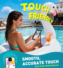 RXP Waterproof Phone Pouch - Touch Sensitive Clear Case for Swimming & Beach | Universal Fit (2-Pack)