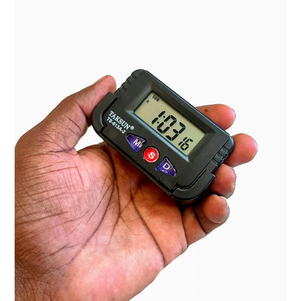 RXP Digital Dashboard Clock with Alarm & Stopwatch – Portable Car and Desk LCD Clock