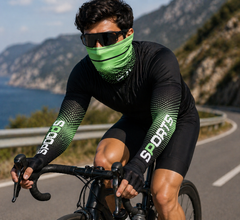 RXP UV Protection Arm Sleeves & Balaclava Mask Combo for Bikers, Running and Gym