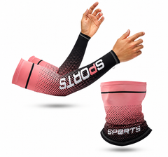 RXP UV Protection Arm Sleeves & Balaclava Mask Combo for Bikers, Running and Gym
